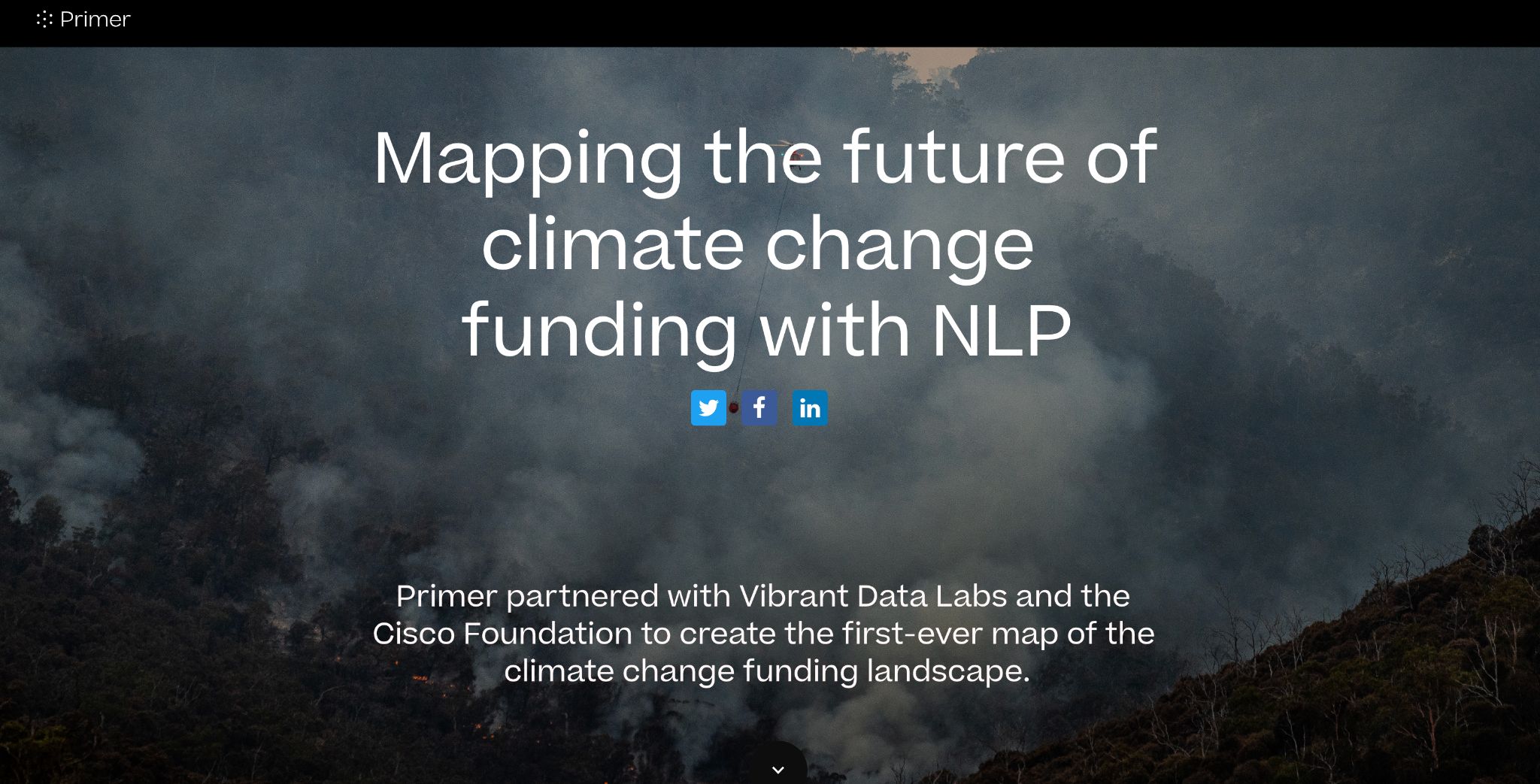 Primer: Mapping the future of climate change funding with NLP